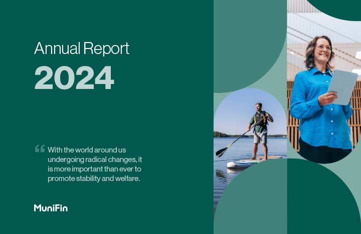 Pictured is the cover of MuniFin Annual Report 2024.